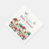 Whimsical Forest Mushroom Baby shower Servet (Hoek)