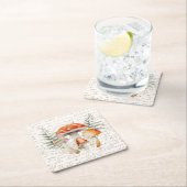 Whimsical Forest Mushroom Boerderij Kartonnen Onderzetters (Insitu)