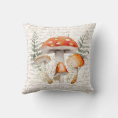 Whimsical Forest Mushroom  Boerderij Kussen (Achterkant)