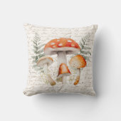 Whimsical Forest Mushroom  Boerderij Kussen (Voorkant)
