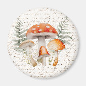 Whimsical Forest Mushroom  Boerderij Magneet (Voorkant)