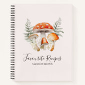 Whimsical Forest Mushroom Boerderij Recept Notitieboek (Voorkant)