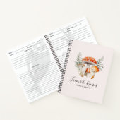 Whimsical Forest Mushroom Boerderij Recept Notitieboek (Binnen)