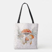 Whimsical Forest Mushroom  Boerderij Tote Bag (Achterkant)