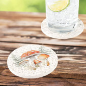 Whimsical Forest Mushroom  Boerderij Zandsteen Onderzetter