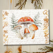 Whimsical Forest Mushroom  letter Boerderij Briefkaart