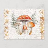 Whimsical Forest Mushroom  letter Boerderij Briefkaart (Voorkant)