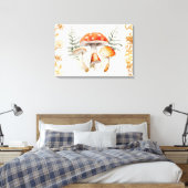 Whimsical Forest Mushroom  letter Boerderij Canvas Afdruk (Insitu (Slaapkamer))