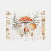 Whimsical Forest Mushroom  letter Boerderij Fleece Deken (Voorkant (Horizontaal))