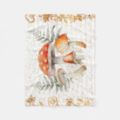 Whimsical Forest Mushroom  letter Boerderij Fleece Deken (Voorkant)