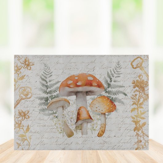 Whimsical Forest Mushroom  letter Boerderij Groot Cadeauzakje