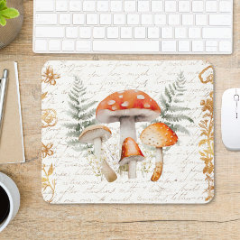 Whimsical Forest Mushroom  letter Boerderij Muismat