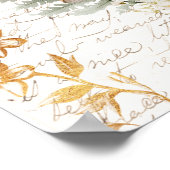 Whimsical Forest Mushroom letter Boerderij Poster (Hoek)