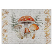 Whimsical Forest Mushroom  letter Boerderij Snijplank (Voorkant)