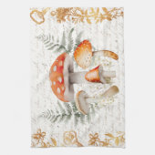 Whimsical Forest Mushroom  letter Boerderij Theedoek (Verticaal)