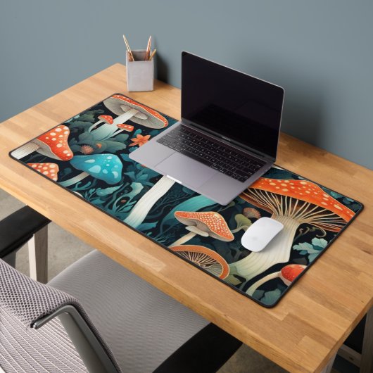 Whimsical Forest Mushrooms Illustratie Bureaumat (Kantoor 2)