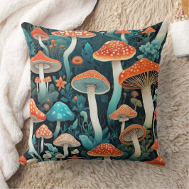 Whimsical Forest Mushrooms Illustratie Kussen