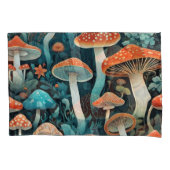 Whimsical Forest Mushrooms Illustratie Kussensloop (Voorkant)