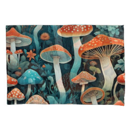 Whimsical Forest Mushrooms Illustratie Kussensloop