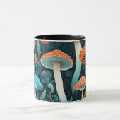 Whimsical Forest Mushrooms Illustratie Mok (Midden)