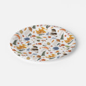 Whimsical Forest Mushrooms Waterverf Papieren Bordje (Gekanteld)