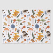 Whimsical Forest Mushrooms Waterverf Tissuepapier (Voorkant)