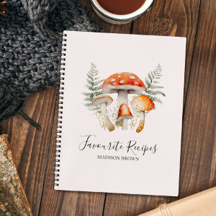 Whimsical Forest Paddenstoel Vintage Boerderij Rec Notitieboek