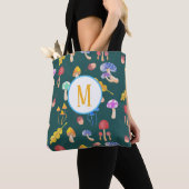 Whimsical Forest paddenstoelen | Monogram Tote Bag (Dichtbij)