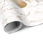 Whimsical Forest Paddestoel letter Decoupage Cadeaupapier (Rol Hoek)