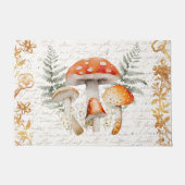 Whimsical Forest Paddestoel letter Decoupage Deurmat (Voorkant)