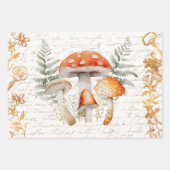 Whimsical Forest Paddestoel letter Decoupage Inpakpapier Vel (Voorkant 2)