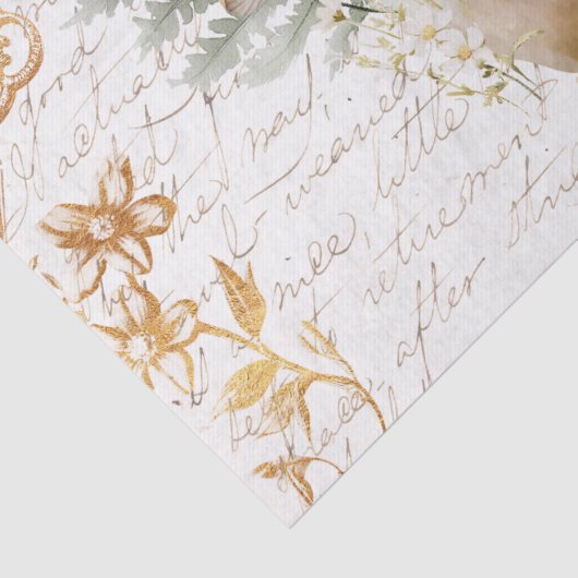 Whimsical Forest Paddestoel  letter Decoupage Tissuepapier (Detail)