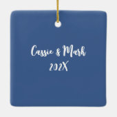 Whimsical Forest Scene, gepersonaliseerd Keramisch Ornament (Achterkant)