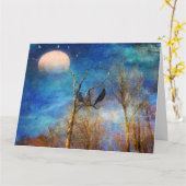 Whimsical Forest Scene Kaart (Gele Bloem)