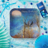 Whimsical Forest Scene Papieren Bordje (Feest)