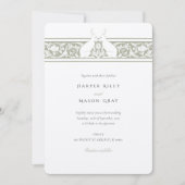 Whimsical Forest thema bruiloft konijn motief Kaart (Voorkant)