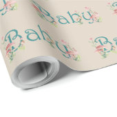 Whimsical Forest Theme met paddenstoelen Baby show Cadeaupapier (Rol Hoek)