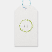 Whimsical Forest wasberen rustieke bruiloft cadeau Cadeaulabel (Achterkant)