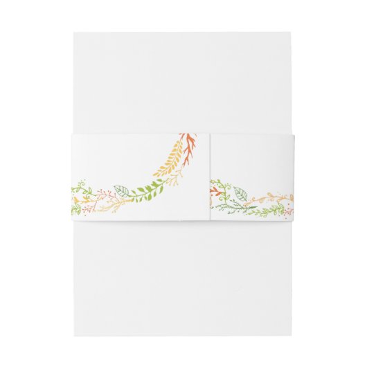 Whimsical Forest wasberen rustieke bruiloft Uitnodigingen Wikkel (Achterkant Voorbeeld)