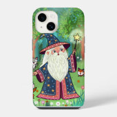 Whimsical Forest Wizard Soft Hoesje iPhone Hoesje (Achterkant)