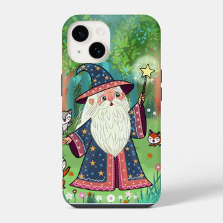 Whimsical Forest Wizard Soft Hoesje iPhone 14 Hoesje