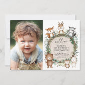 Whimsical Forest Woodland Animal Wild Op een dag Kaart (Voorkant)