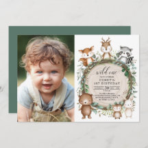 Whimsical Forest Woodland Animal Wild Op een dag