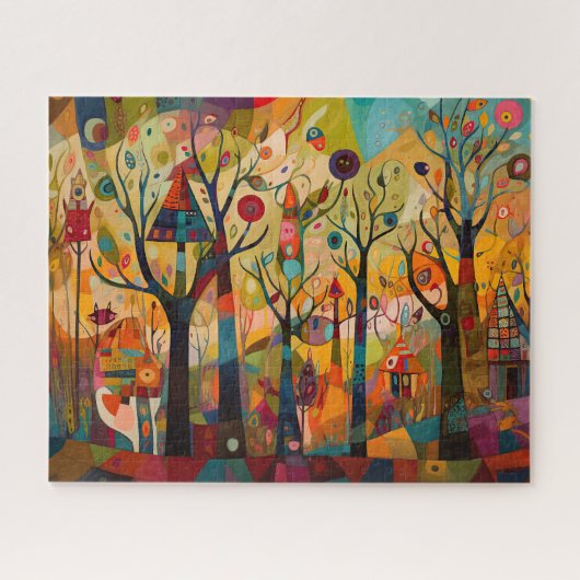 Whimsical Forestscape Legpuzzel (Horizontaal)