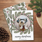 Whimsical-foto - Calligrafie - Branches Feestdagenkaart