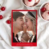 Whimsical Foto Huwelijksaankondiging Ijsje Save The Date