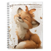 Whimsical Fox Joyful Notitieboek - Positieve Vibes (Voorkant)