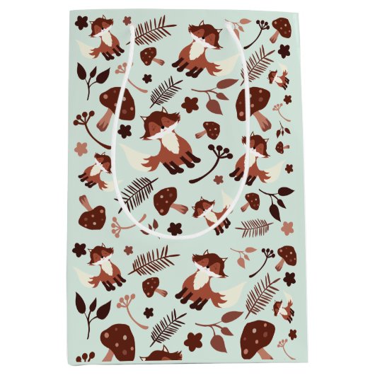 Whimsical Fox Medium Cadeauzakje (Voorkant)