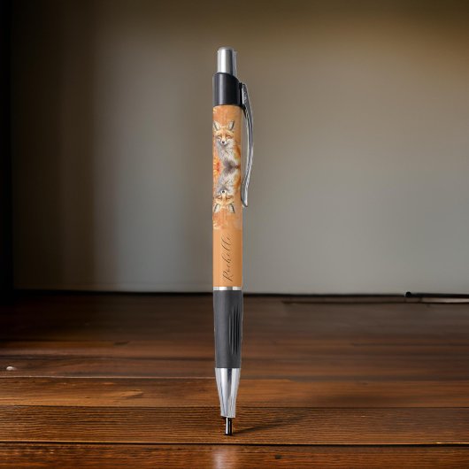Whimsical Fox - Oranje trendy naam Pen
