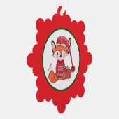 Whimsical Fox Ornament Kaart (Rechts)